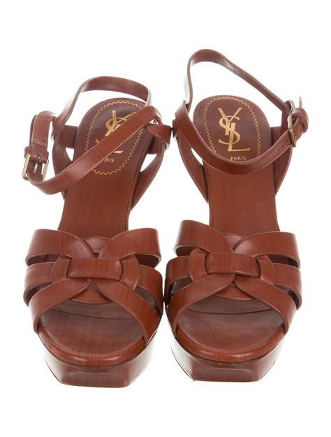 ysl tribute platform sandals.